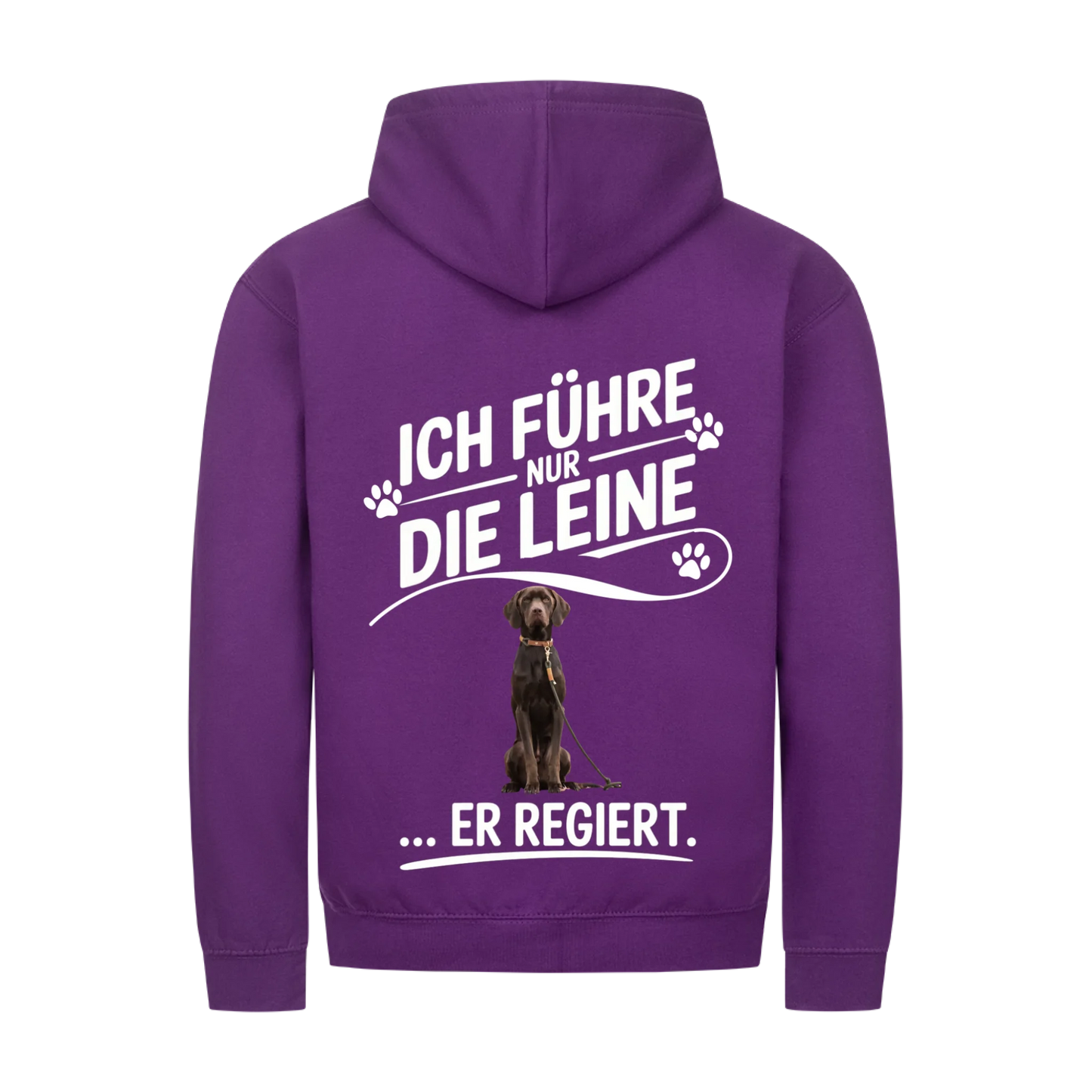 Personalisierbares Hunde Zipper "Ich Führe Nur Die Leine"