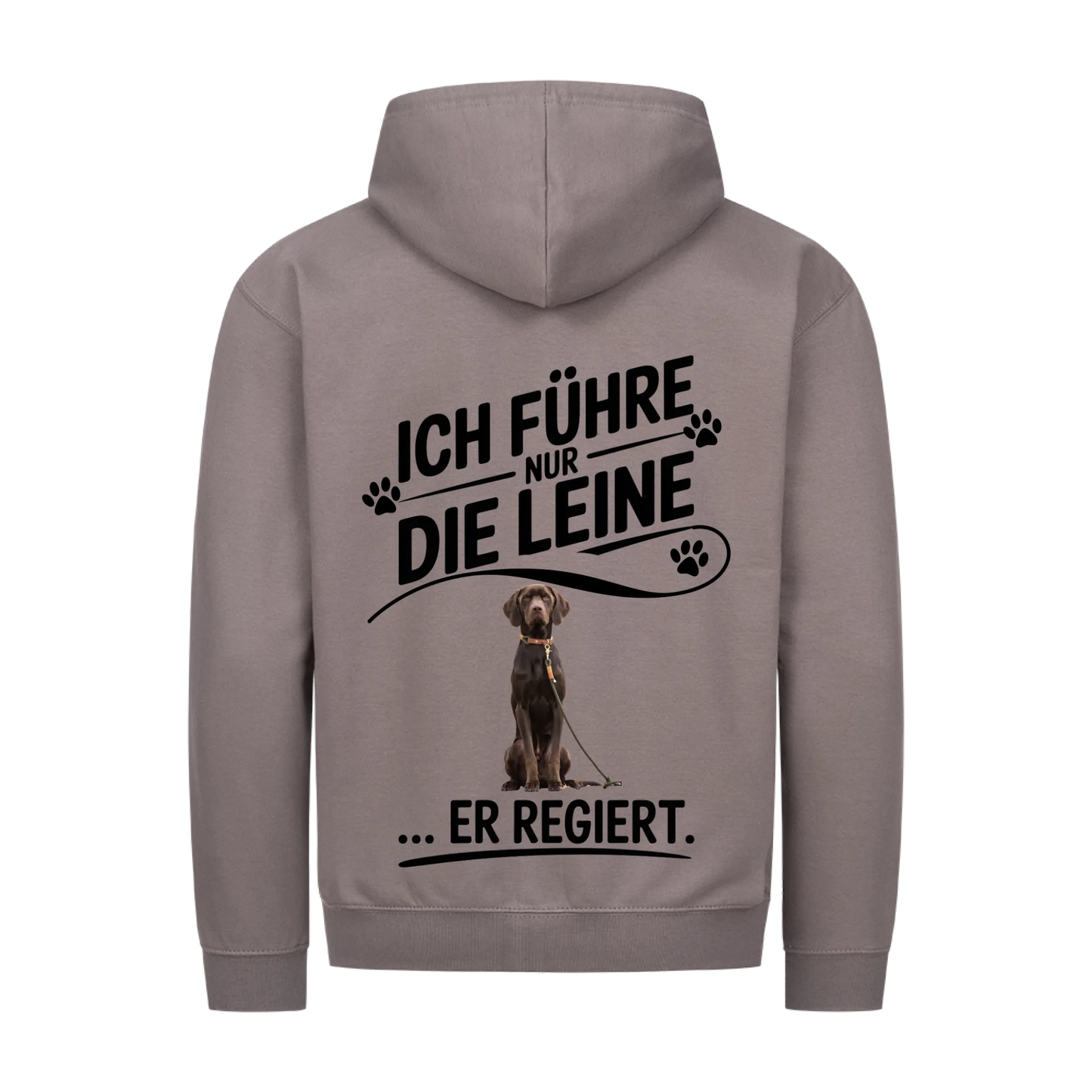 Personalisierbares Hunde Zipper "Ich Führe Nur Die Leine"