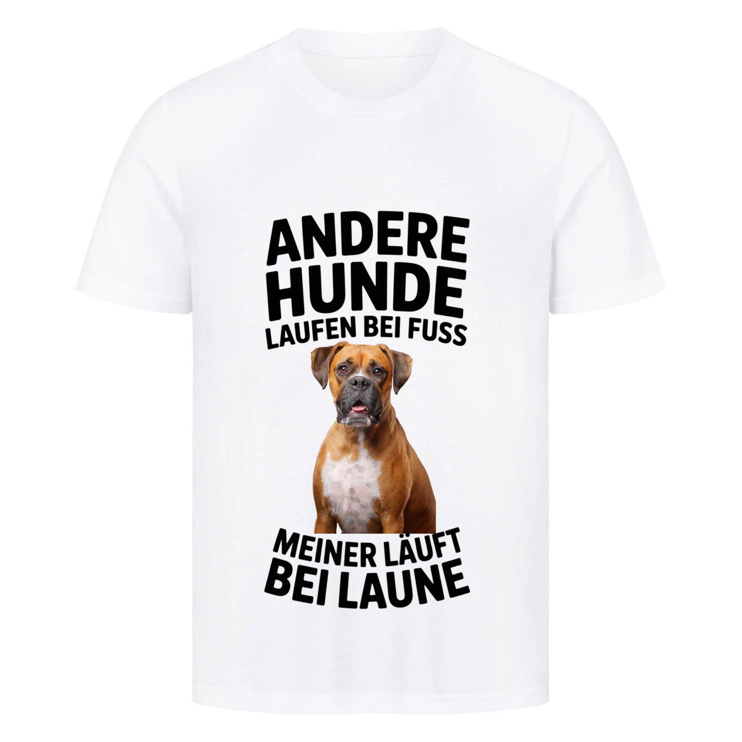 Personalisierbares Hunde T-Shirt "Andere Laufen Bei Fuss"