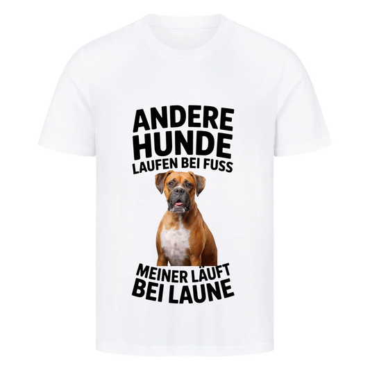 Personalisierbares Hunde T-Shirt "Andere Laufen Bei Fuss"
