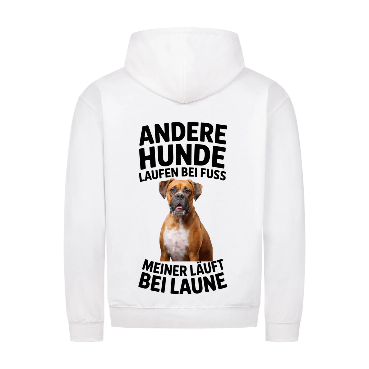 Personalisierbares Hunde Zipper "Andere Hunde Laufen Bei Fuss"