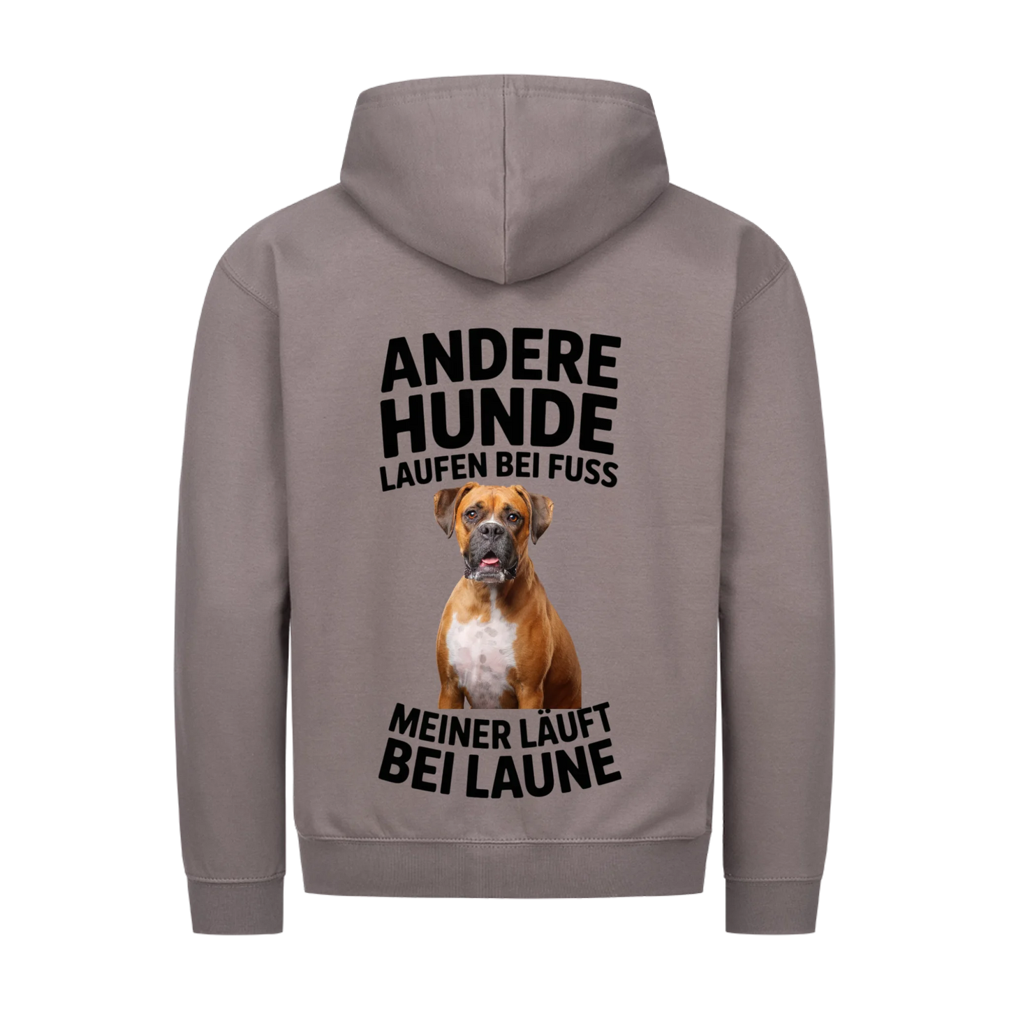 Personalisierbares Hunde Zipper "Andere Hunde Laufen Bei Fuss"
