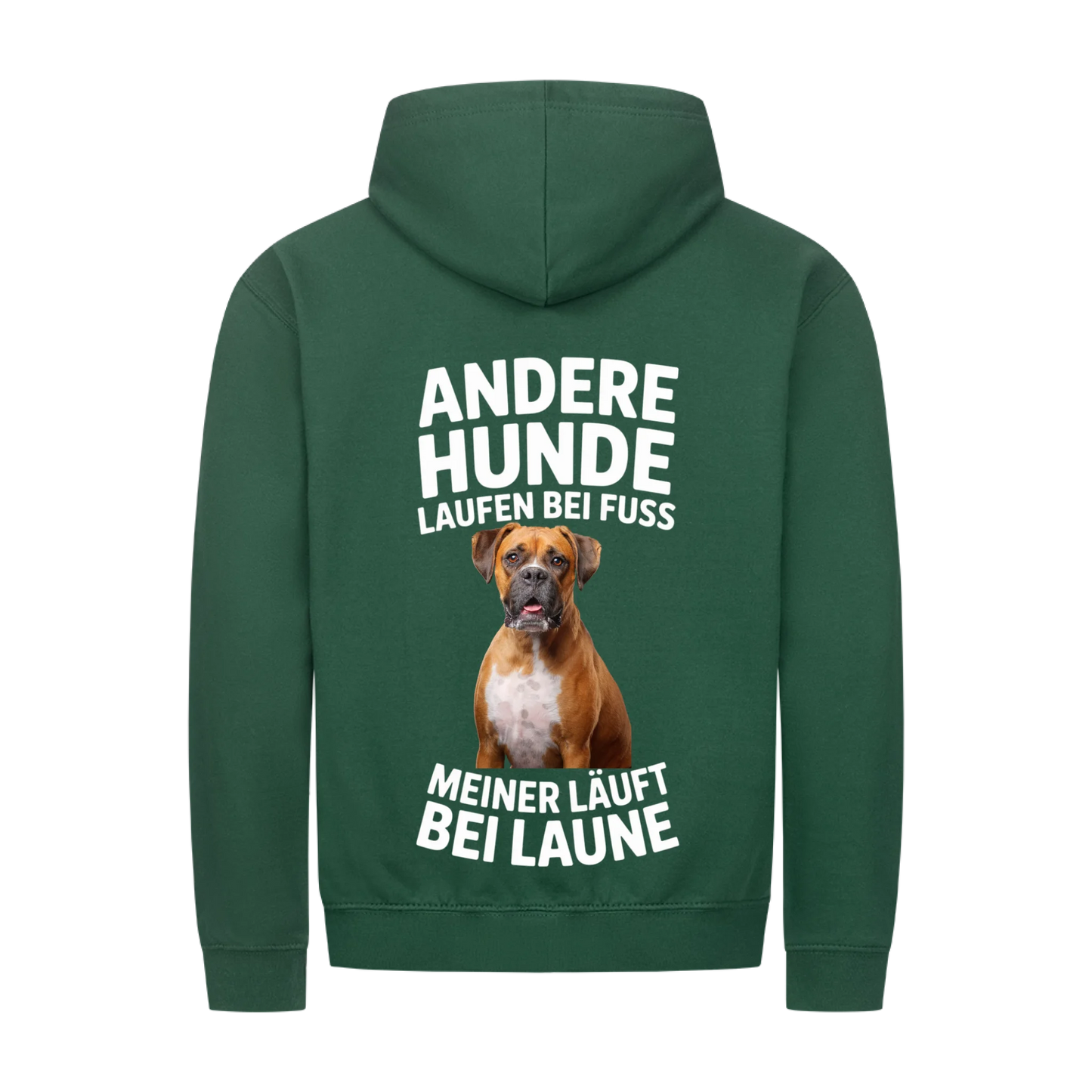 Personalisierbares Hunde Zipper "Andere Hunde Laufen Bei Fuss"