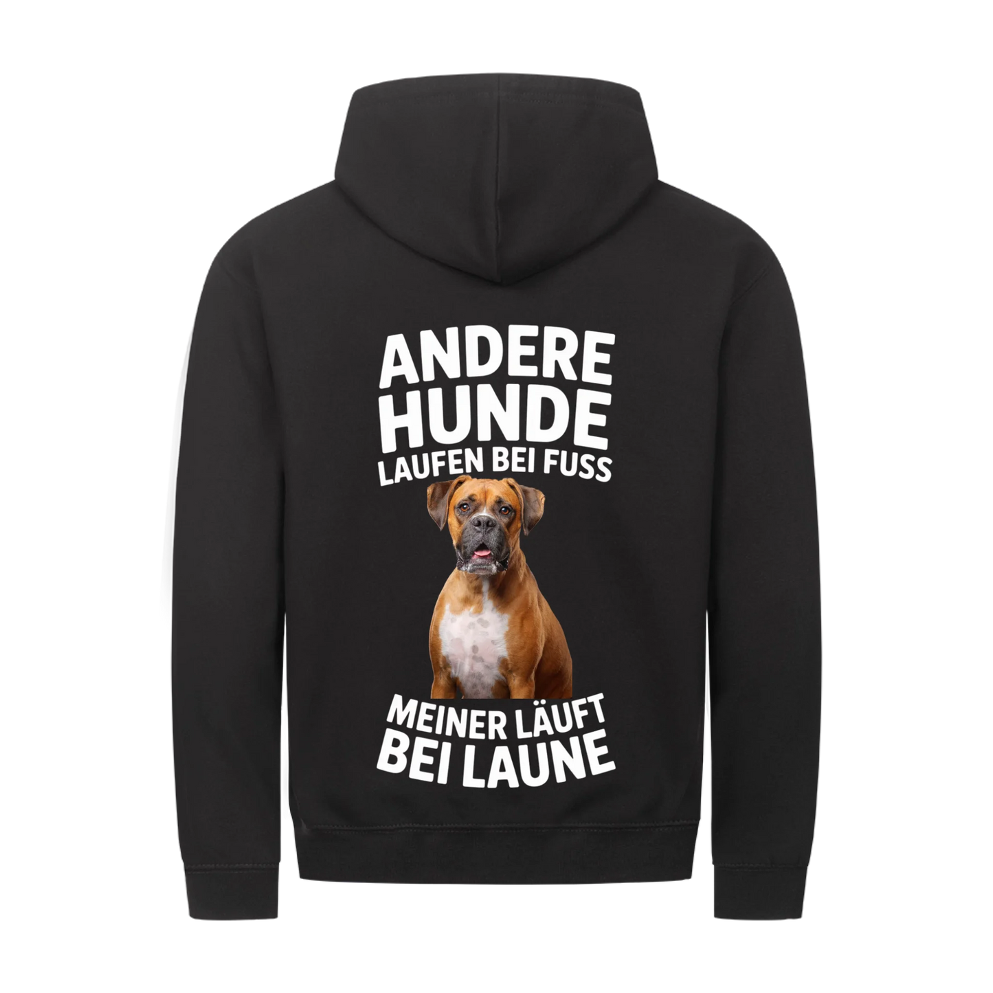 Personalisierbares Hunde Zipper "Andere Hunde Laufen Bei Fuss"