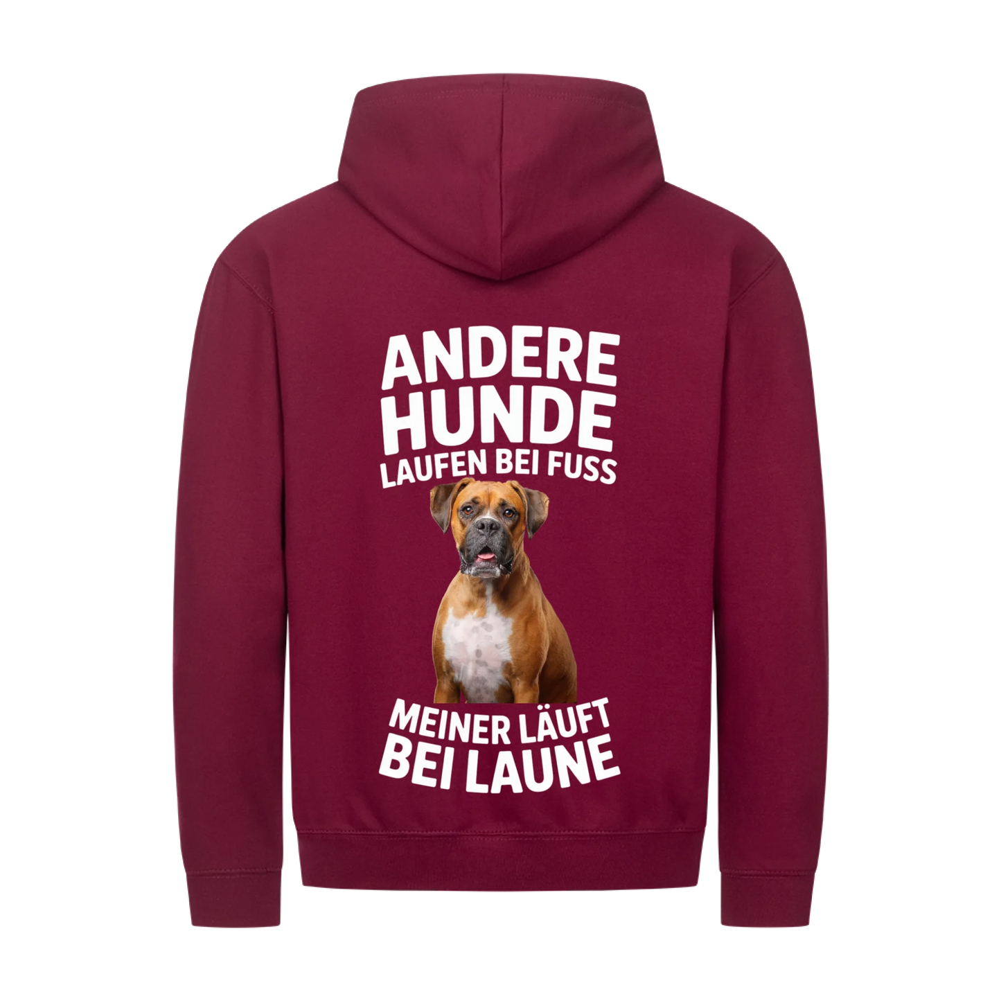 Personalisierbares Hunde Zipper "Andere Hunde Laufen Bei Fuss"