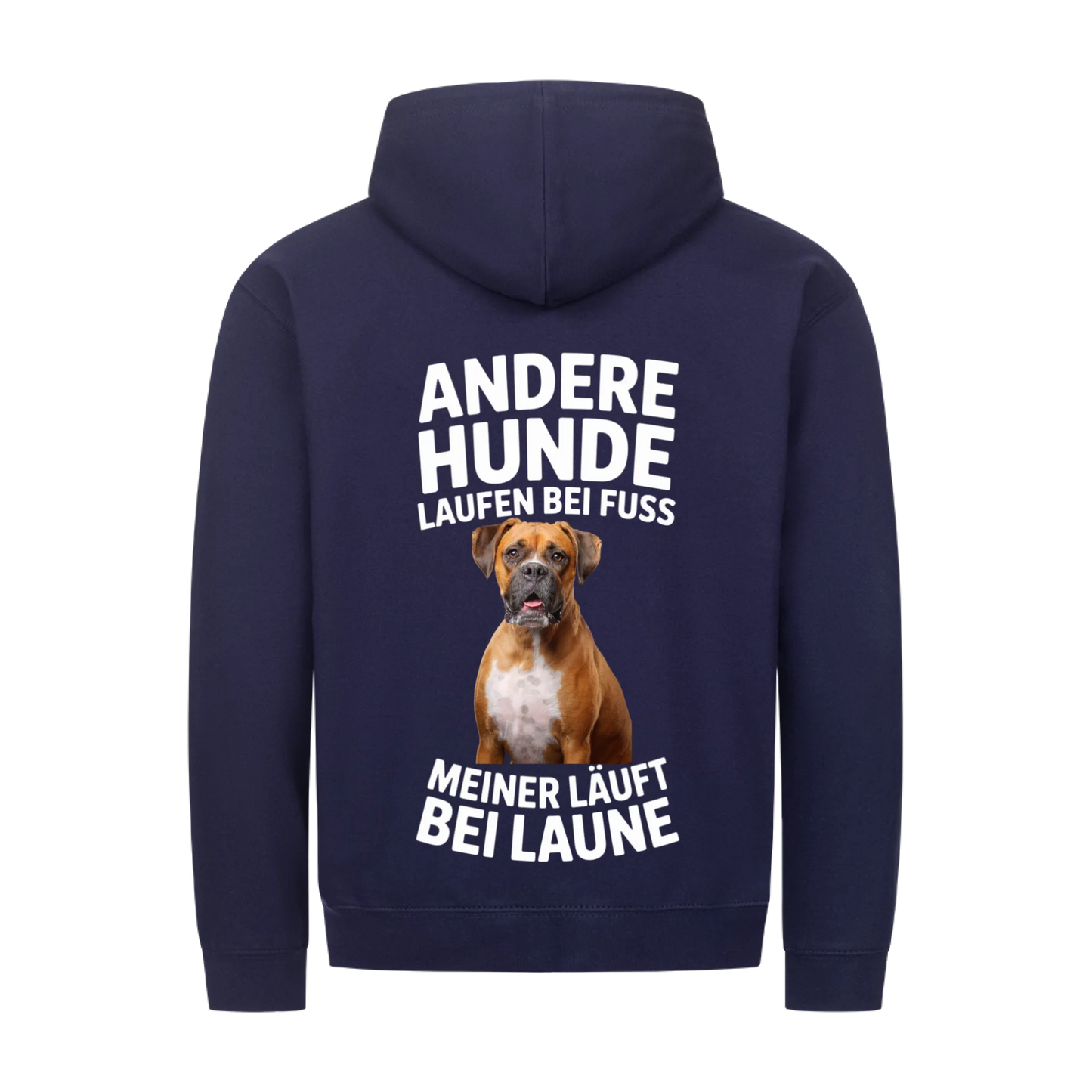 Personalisierbares Hunde Zipper "Andere Hunde Laufen Bei Fuss"