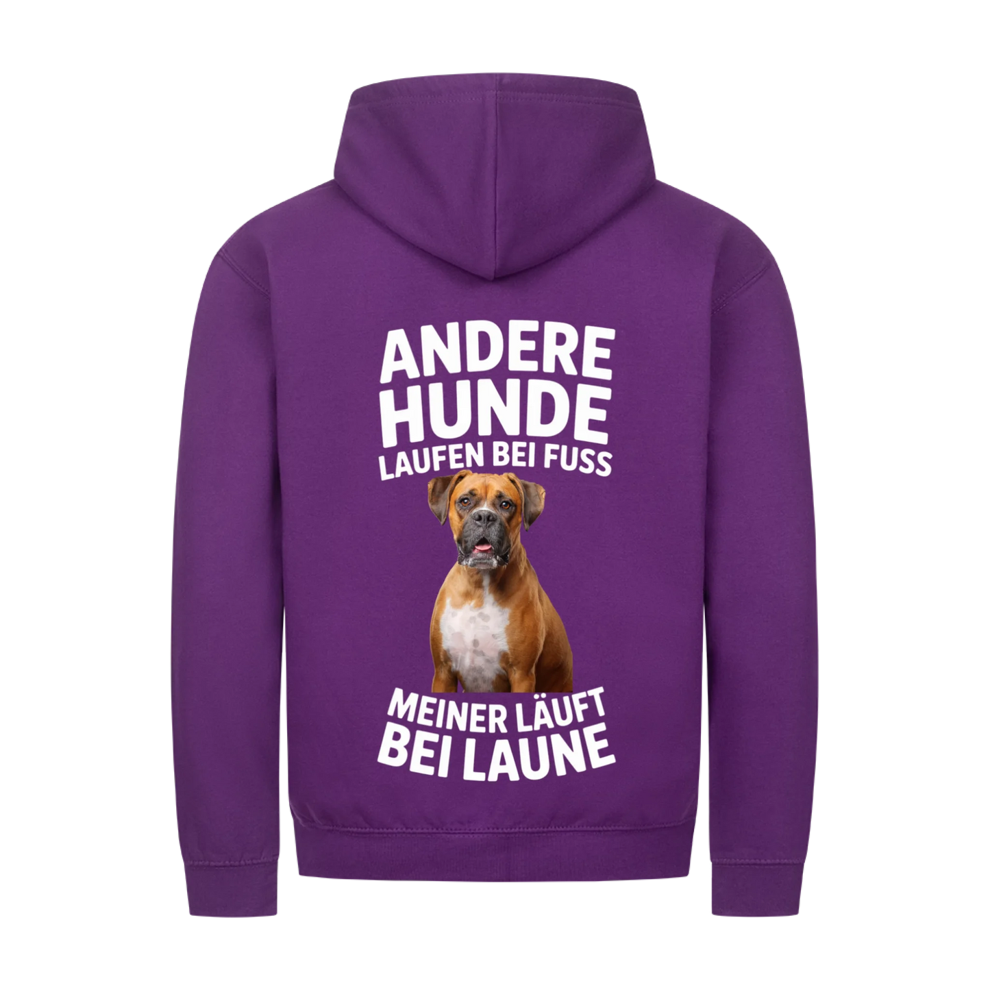Personalisierbares Hunde Zipper "Andere Hunde Laufen Bei Fuss"