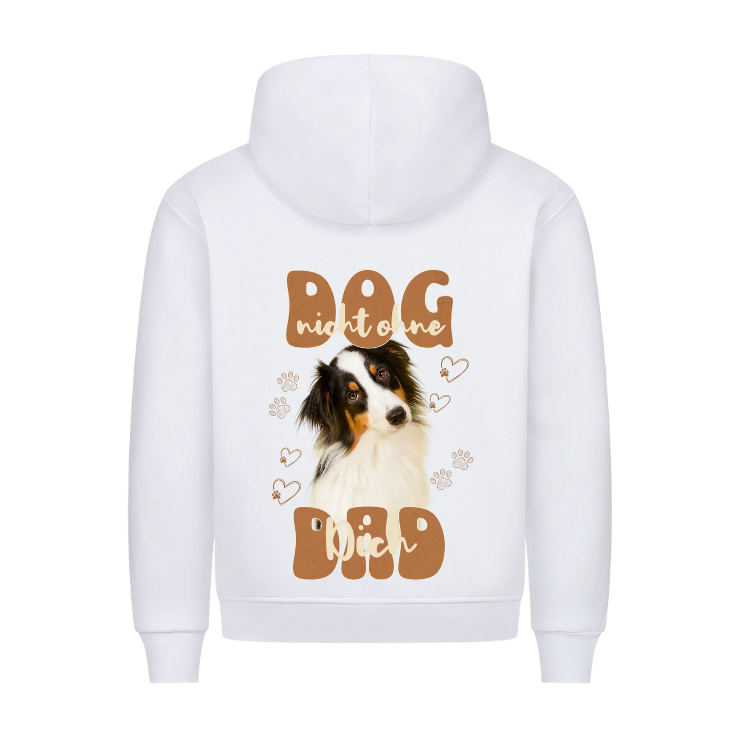 Personalisierbares Hunde Hoodie "Dog Dad - Nicht Ohne Dich"