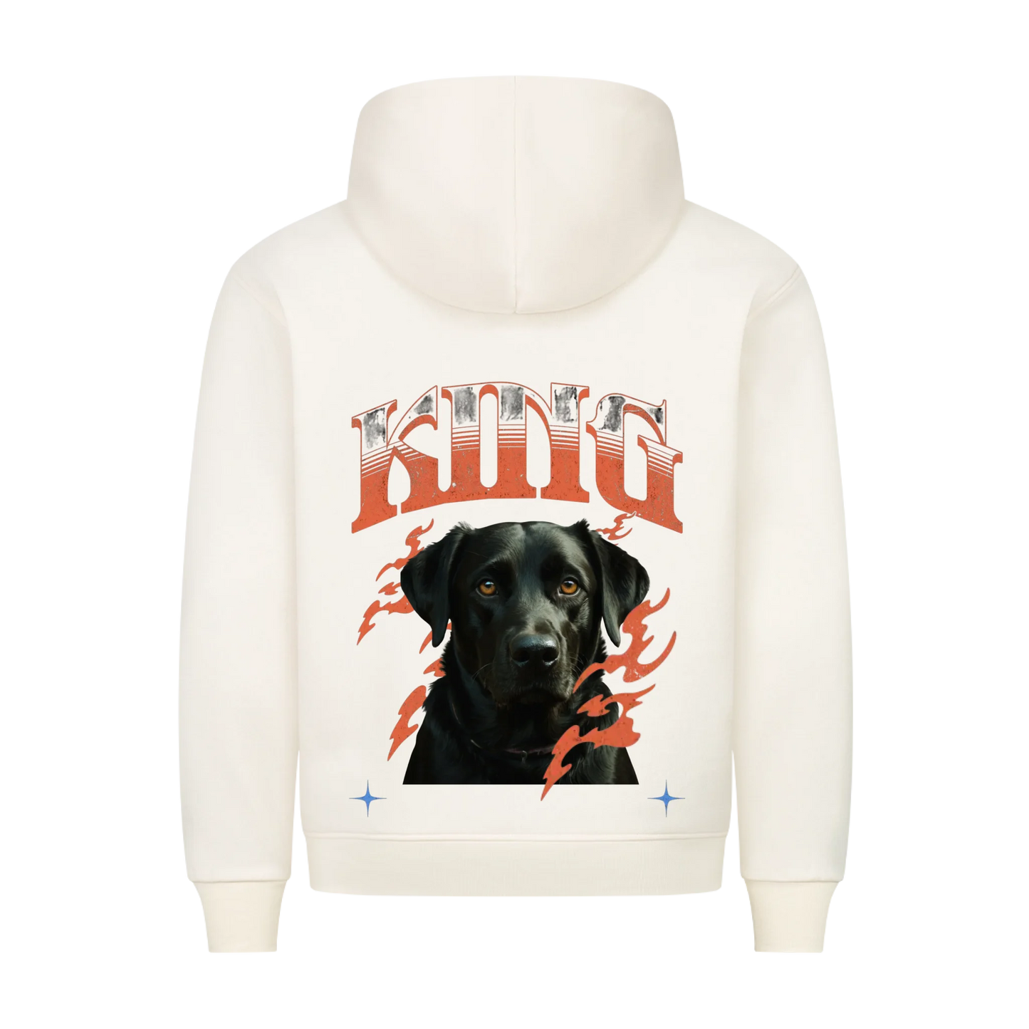 Personalisierbares Hunde Hoodie "King"