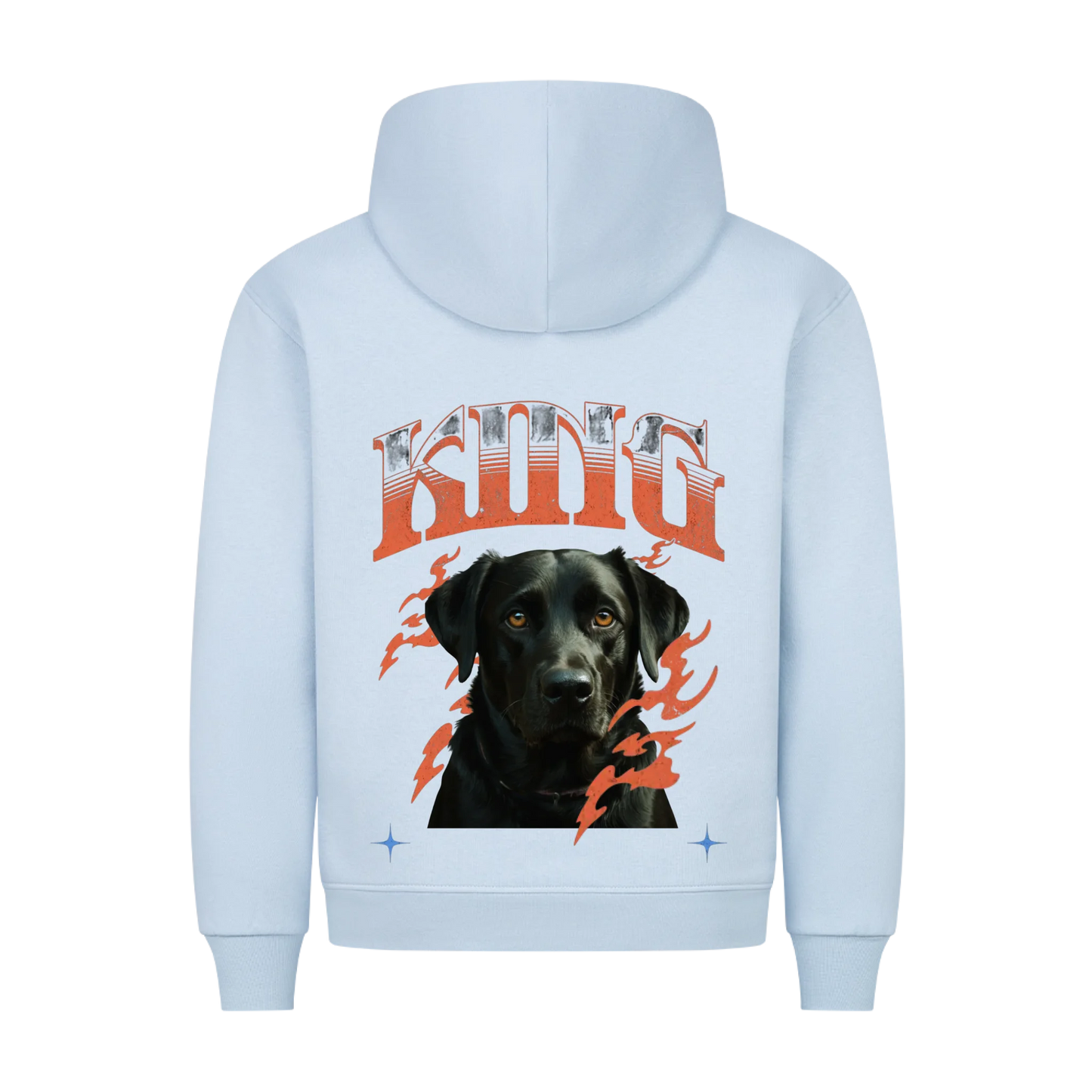 Personalisierbares Hunde Hoodie "King"