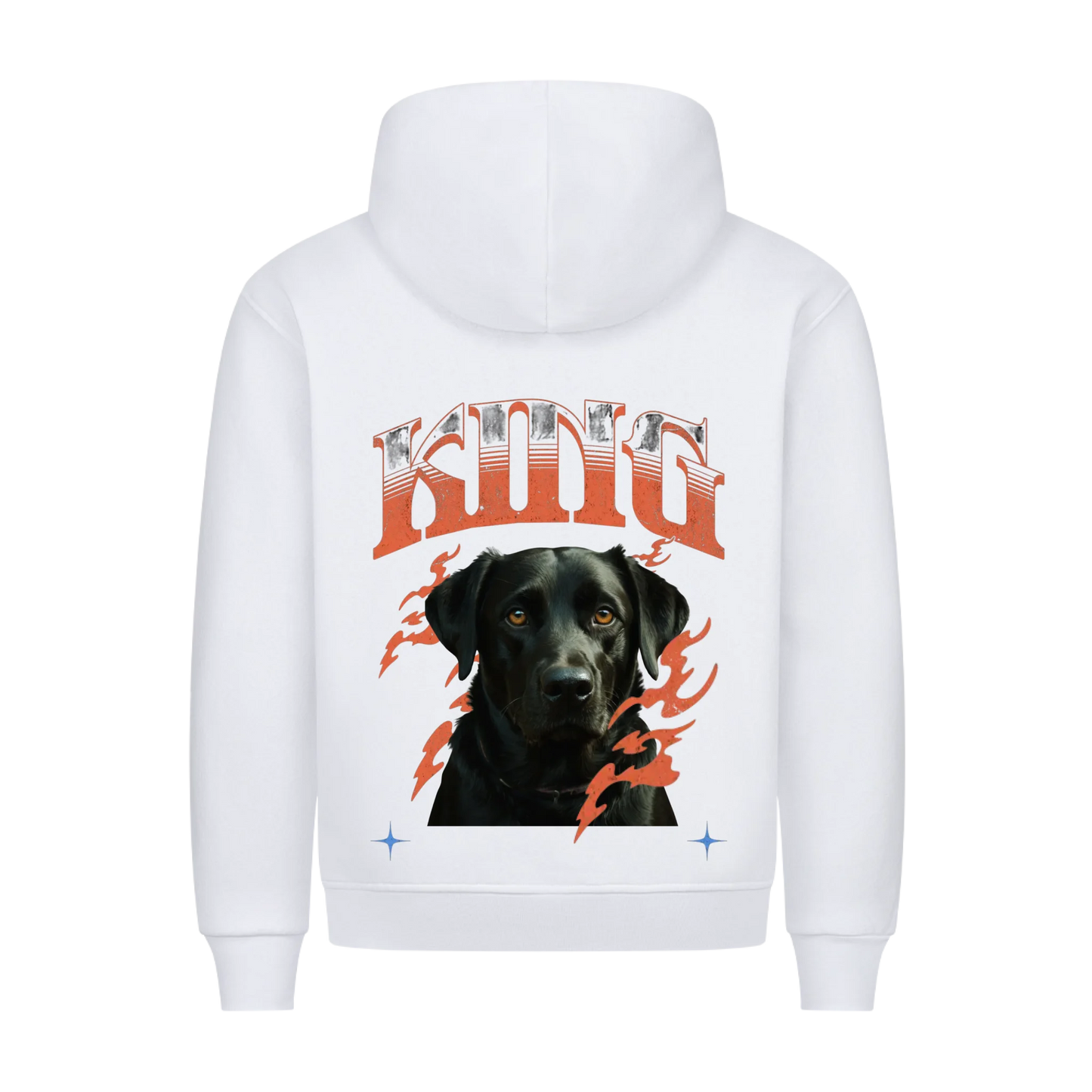 Personalisierbares Hunde Hoodie "King"