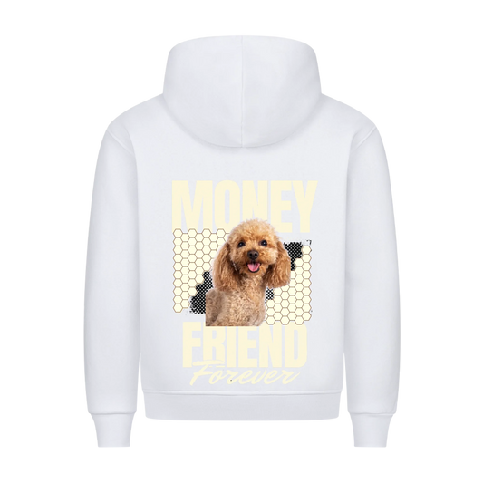 Personalisierbares Hunde Hoodie "Money Friend Forever"