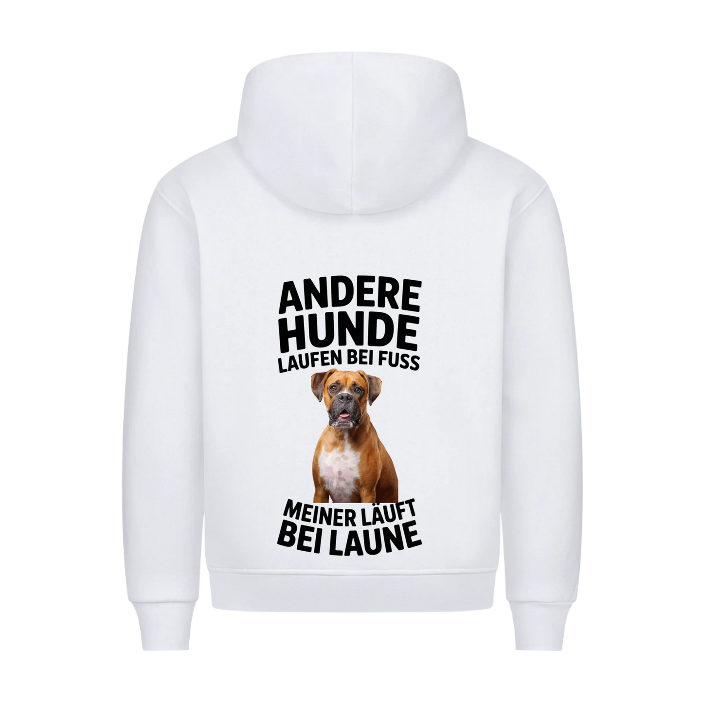 Personalisierbares Hunde Hoodie "Andere Laufen Bei Fuss"