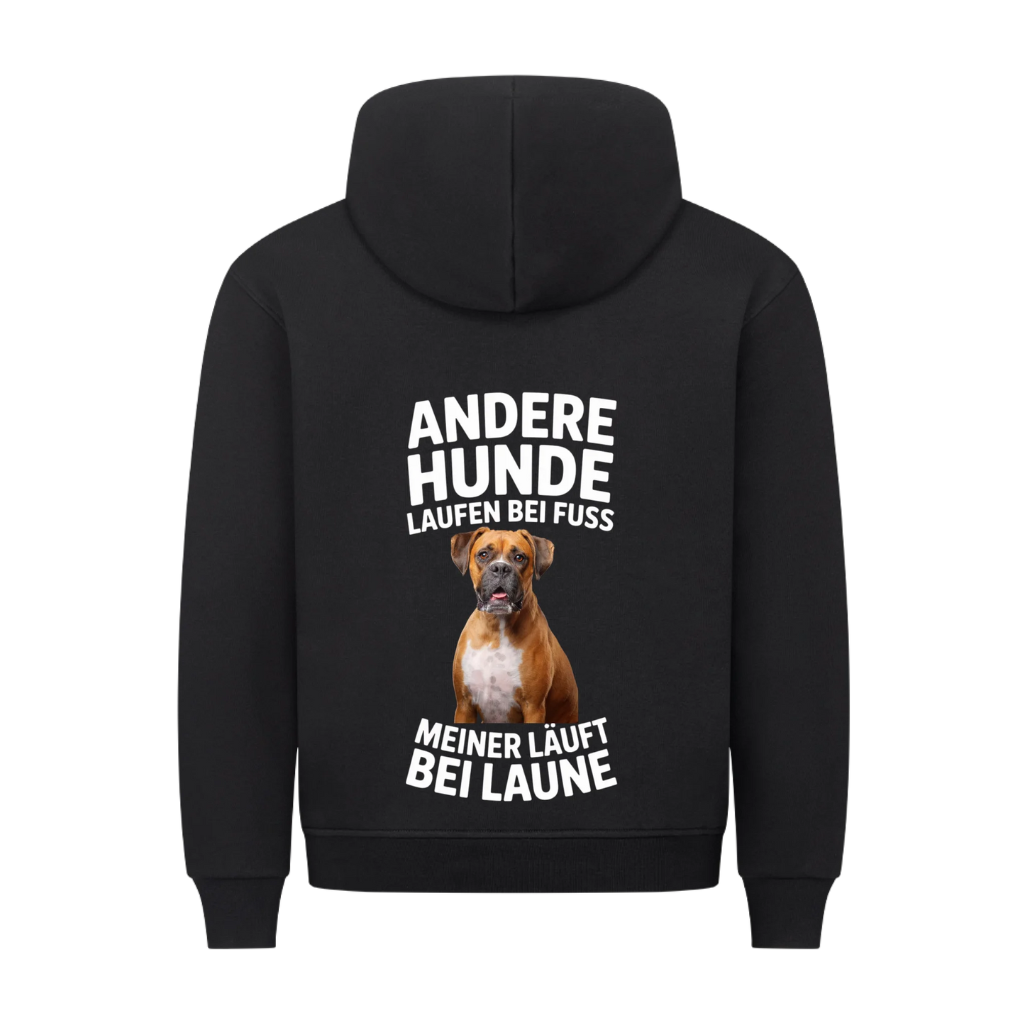 Personalisierbares Hunde Hoodie "Andere Laufen Bei Fuss"