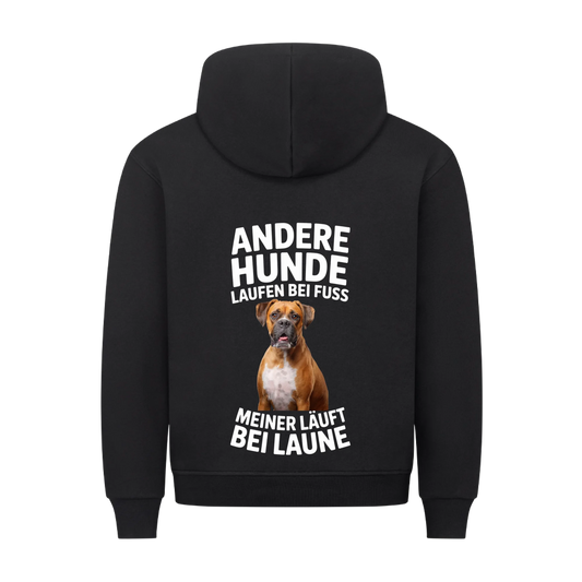 Personalisierbares Hunde Hoodie "Andere Laufen Bei Fuss"
