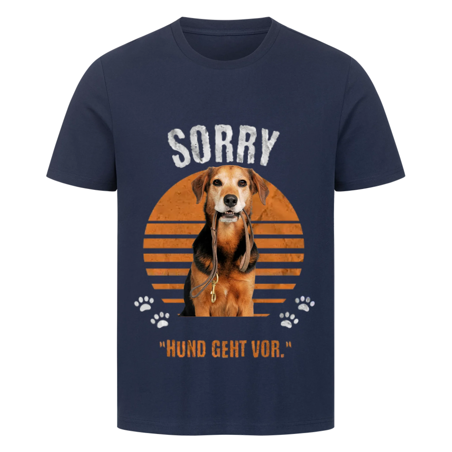 Personalisierbares Hunde T-Shirt "Sorry, Hund Geht Vor"