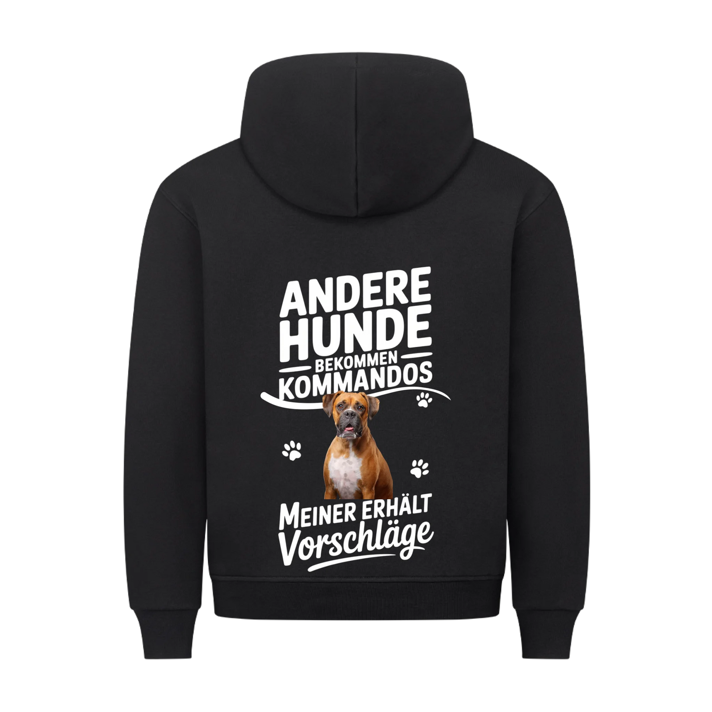 Personalisierbares Hunde Hoodie "Andere Hunde Bekommen Kommando"
