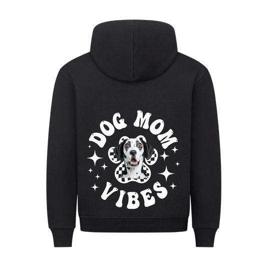Personalisierbares Hunde Hoodie "Dog Mom Vibes"
