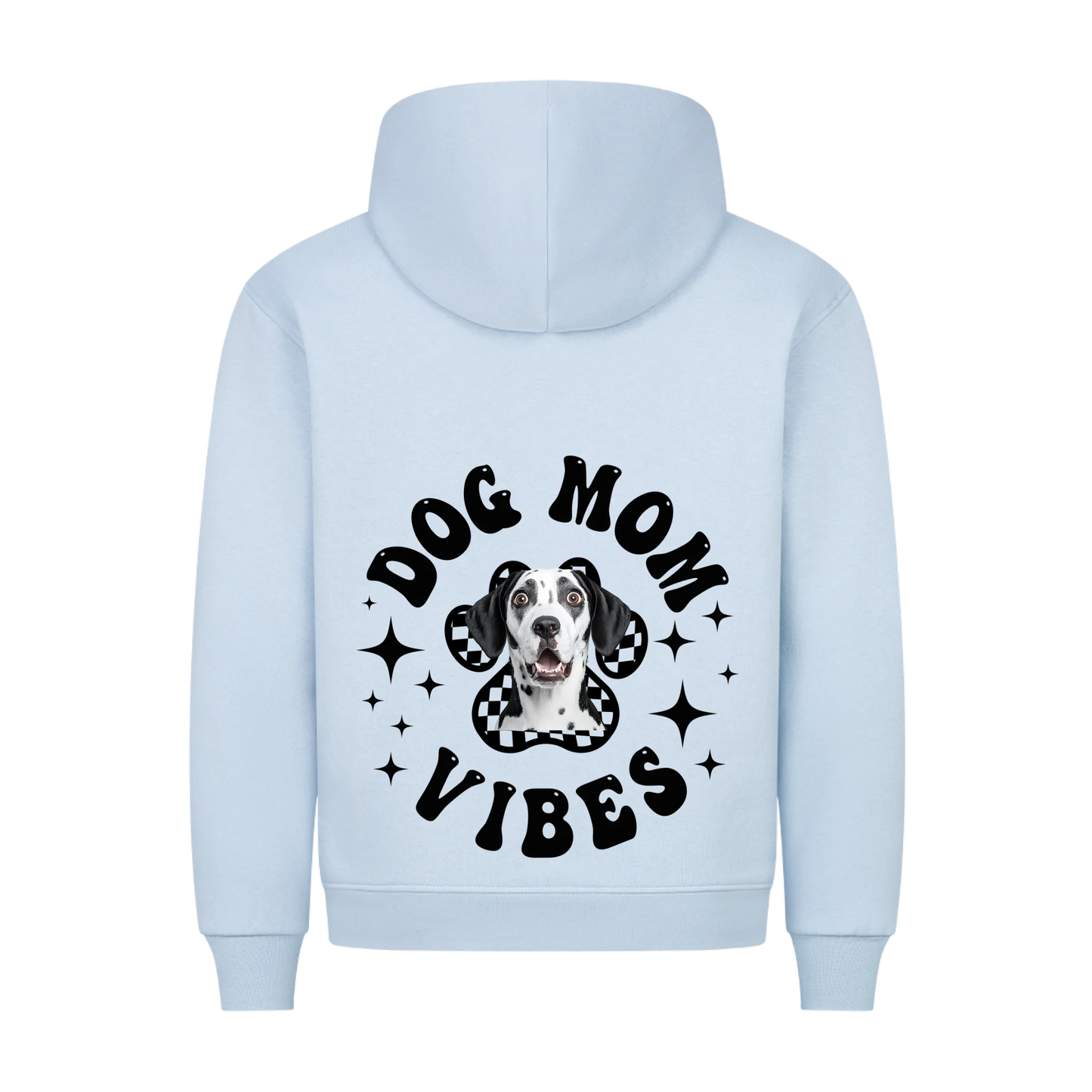Personalisierbares Hunde Hoodie "Dog Mom Vibes"