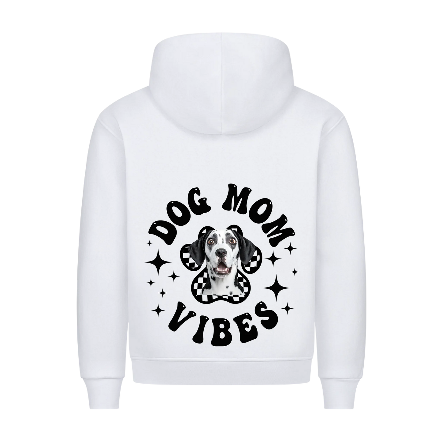 Personalisierbares Hunde Hoodie "Dog Mom Vibes"