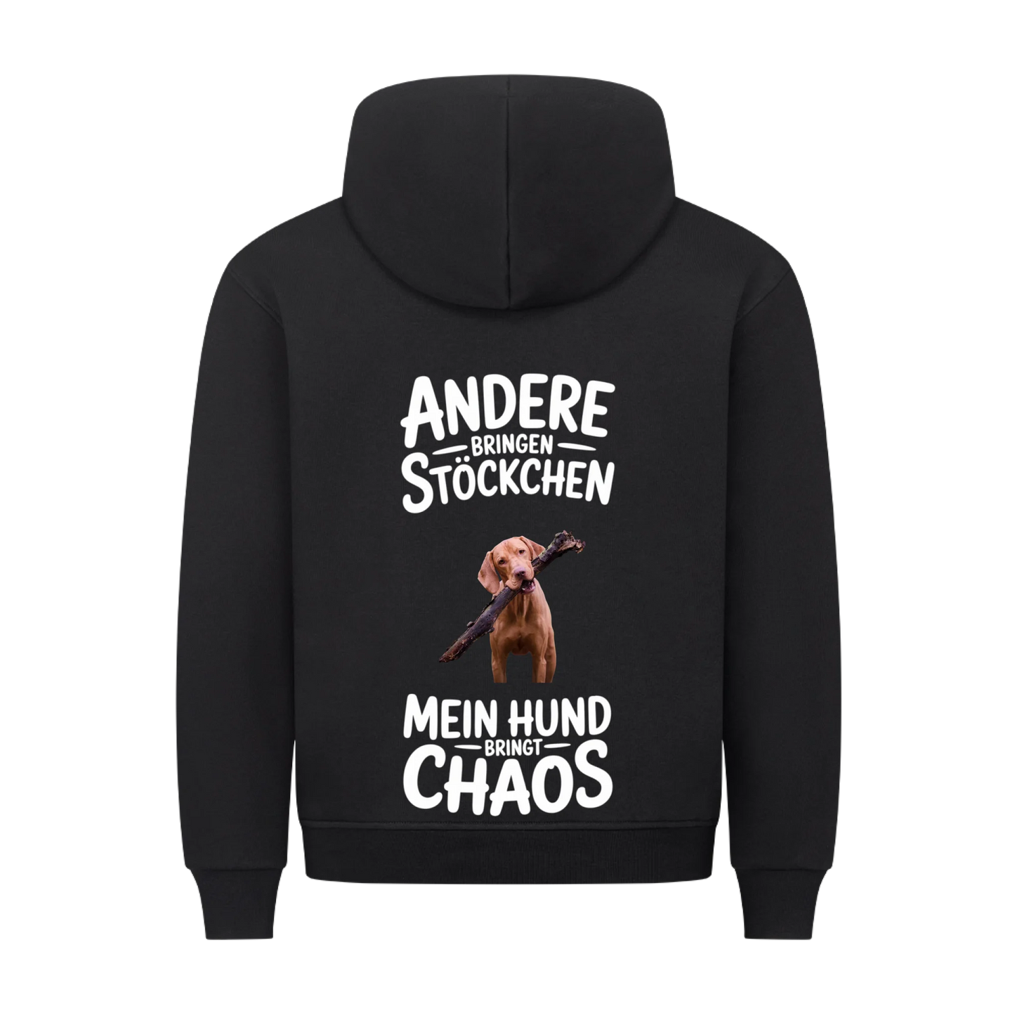 Personalisierbares Hunde Hoodie "Andere Bringen Stöckchen"