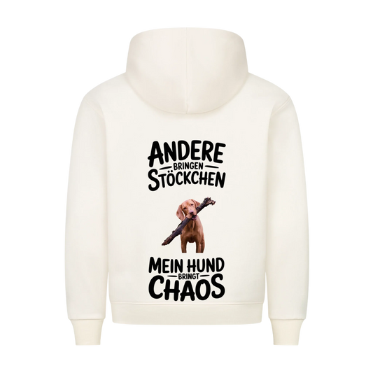 Personalisierbares Hunde Hoodie "Andere Bringen Stöckchen"