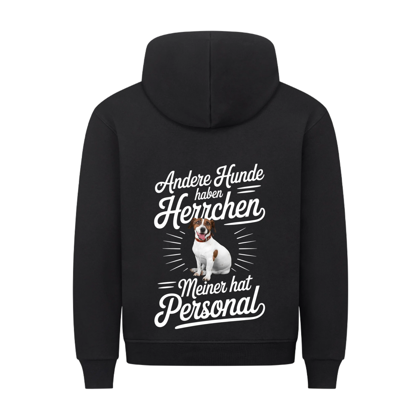 Personalisierbares Hunde Hoodie "Andere Haben Herrchen, Meiner Hat Personal"