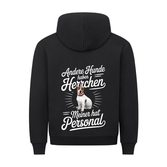 Personalisierbares Hunde Hoodie "Andere Haben Herrchen, Meiner Hat Personal"