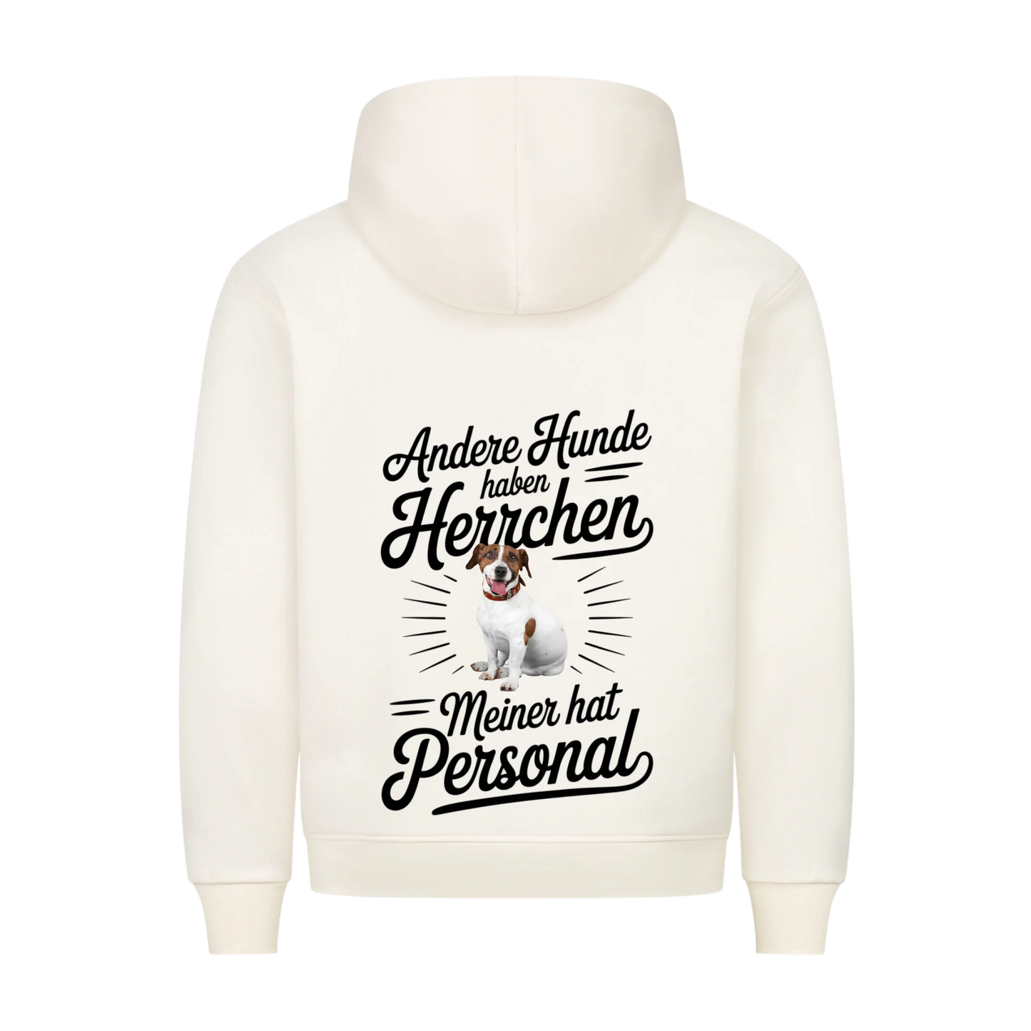 Personalisierbares Hunde Hoodie "Andere Haben Herrchen, Meiner Hat Personal"