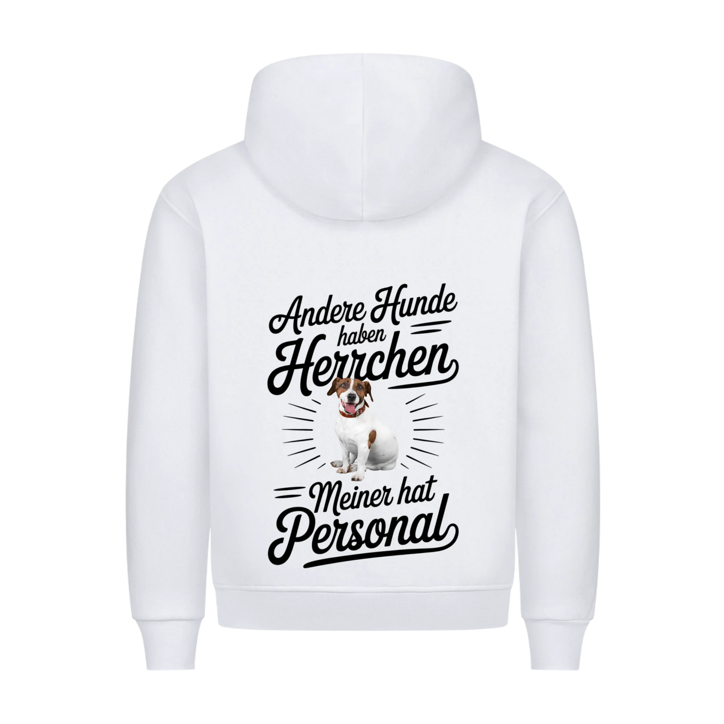 Personalisierbares Hunde Hoodie "Andere Haben Herrchen, Meiner Hat Personal"