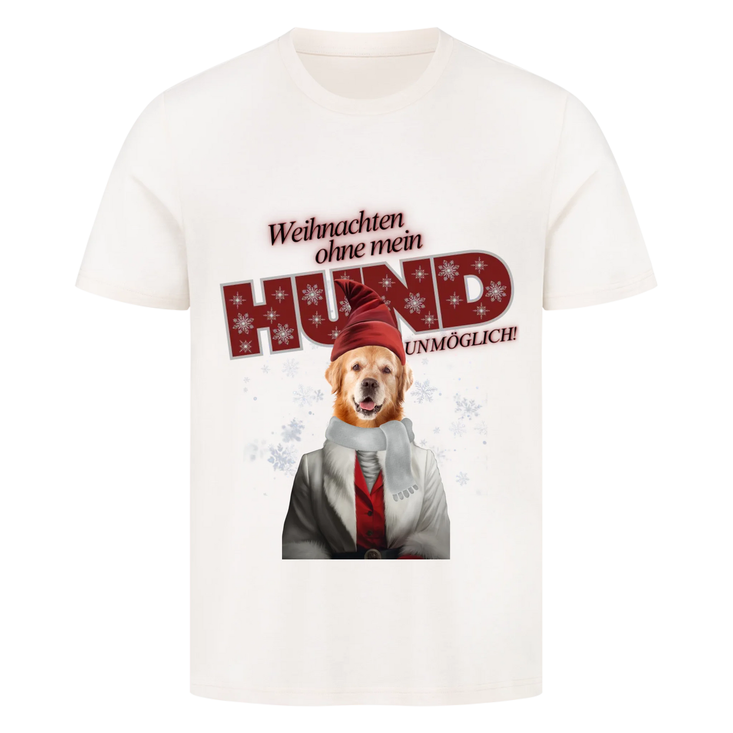 Personalisierbares Hunde T-Shirt "Weinachten Ohne Mein Hund"