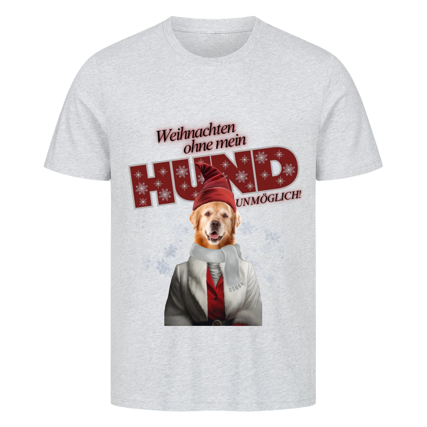 Personalisierbares Hunde T-Shirt "Weinachten Ohne Mein Hund"