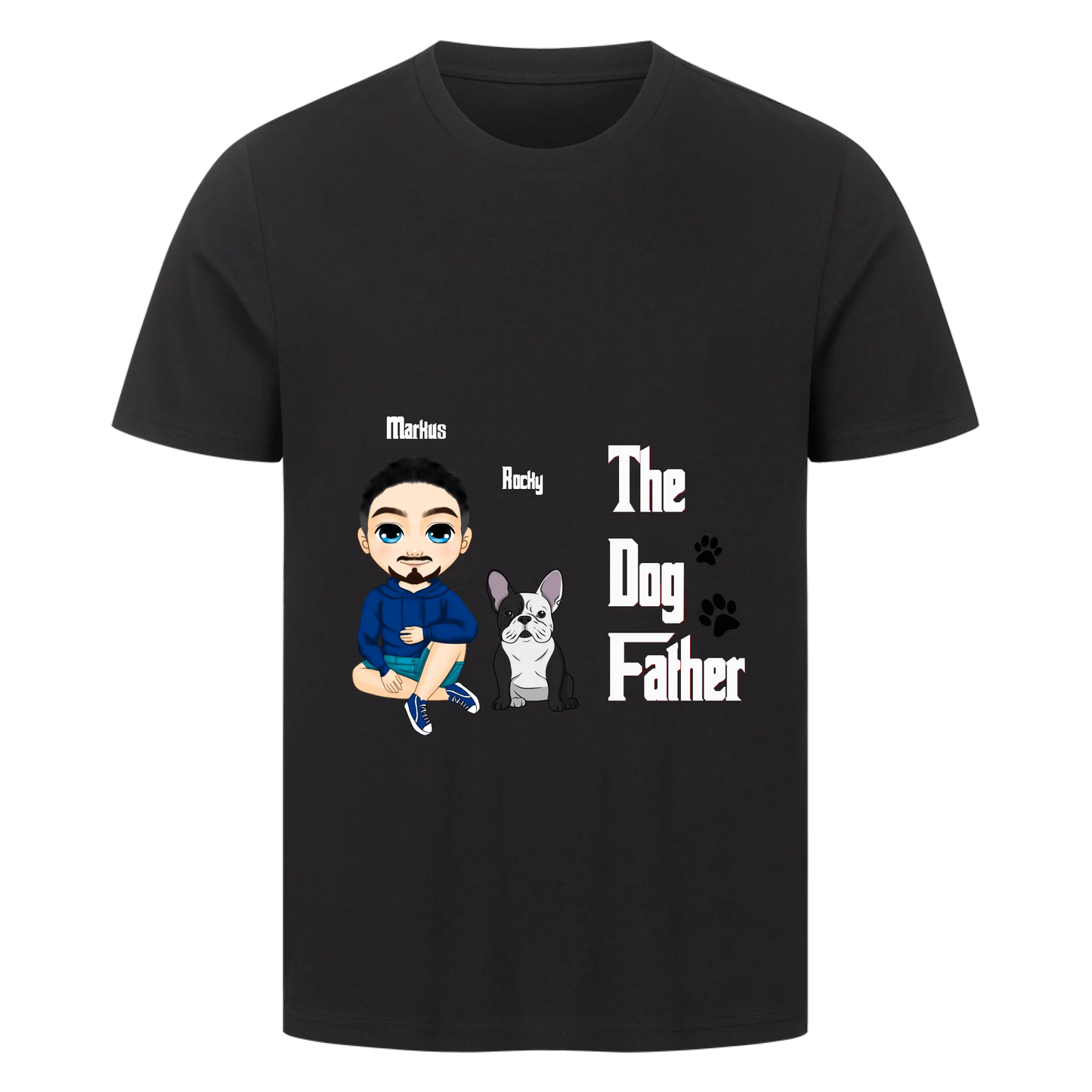 Personalisierbares Hunde T-Shirt  "The Dog Father - Der Hunde Vater"