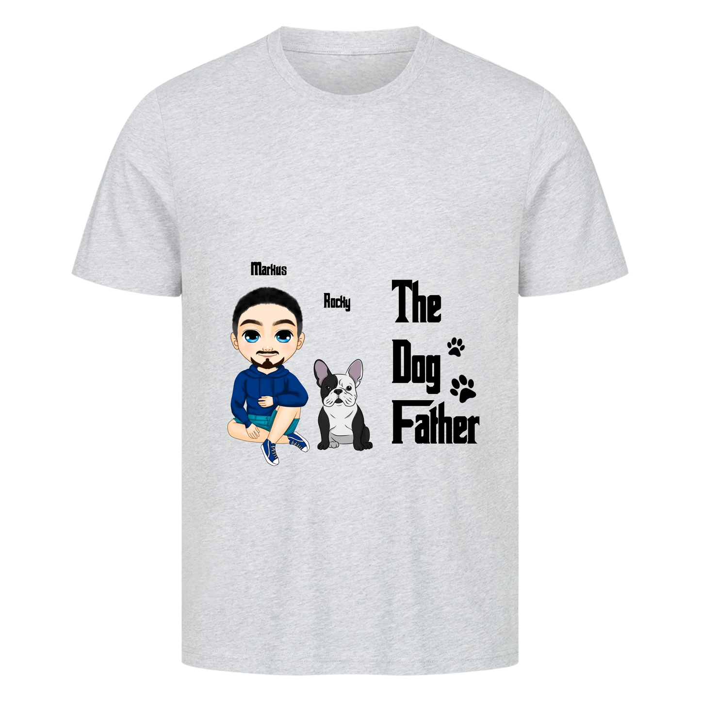 Personalisierbares Hunde T-Shirt  "The Dog Father - Der Hunde Vater"