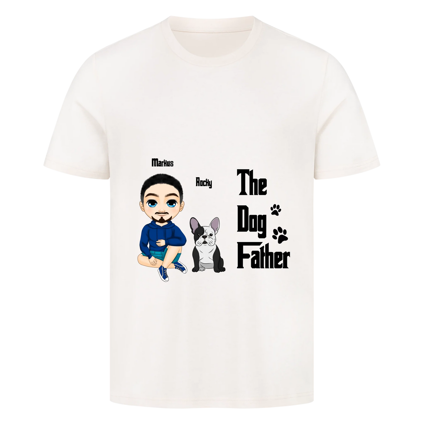Personalisierbares Hunde T-Shirt  "The Dog Father - Der Hunde Vater"